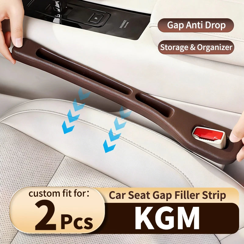 Auto Seat Leak Proof Strip For KGM AUTO Plug-And-Play Car Seat Gap Seal Strip No Leg Space Occupied Expand InteriorSide Storage