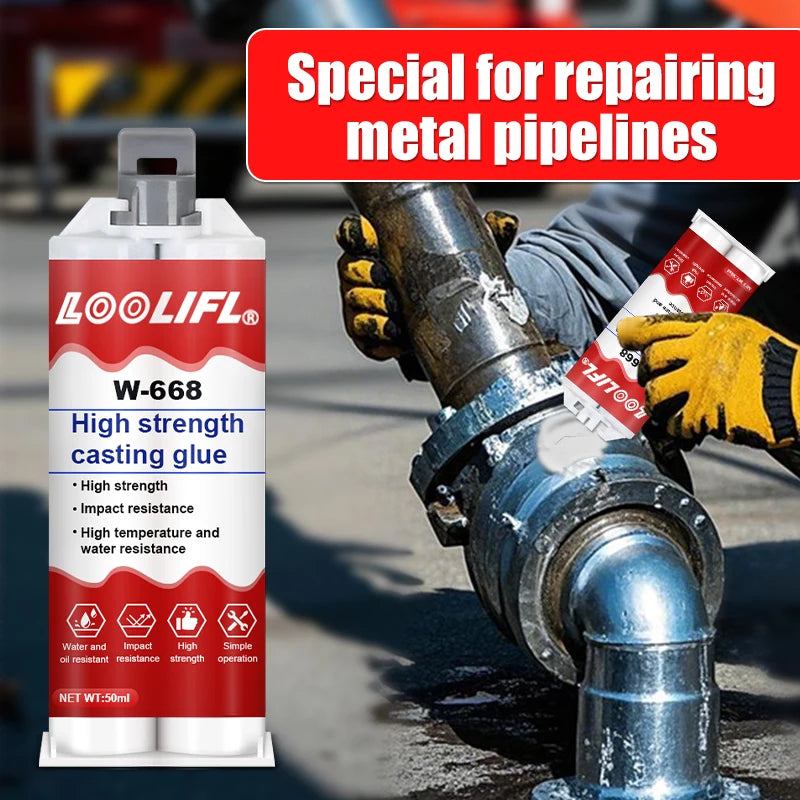 All-Purpose Repair Glue, AB Glue Waterproof Sealant, Casting Repair Glue for Metal, Metal Repair Paste Magic Welding Glue。