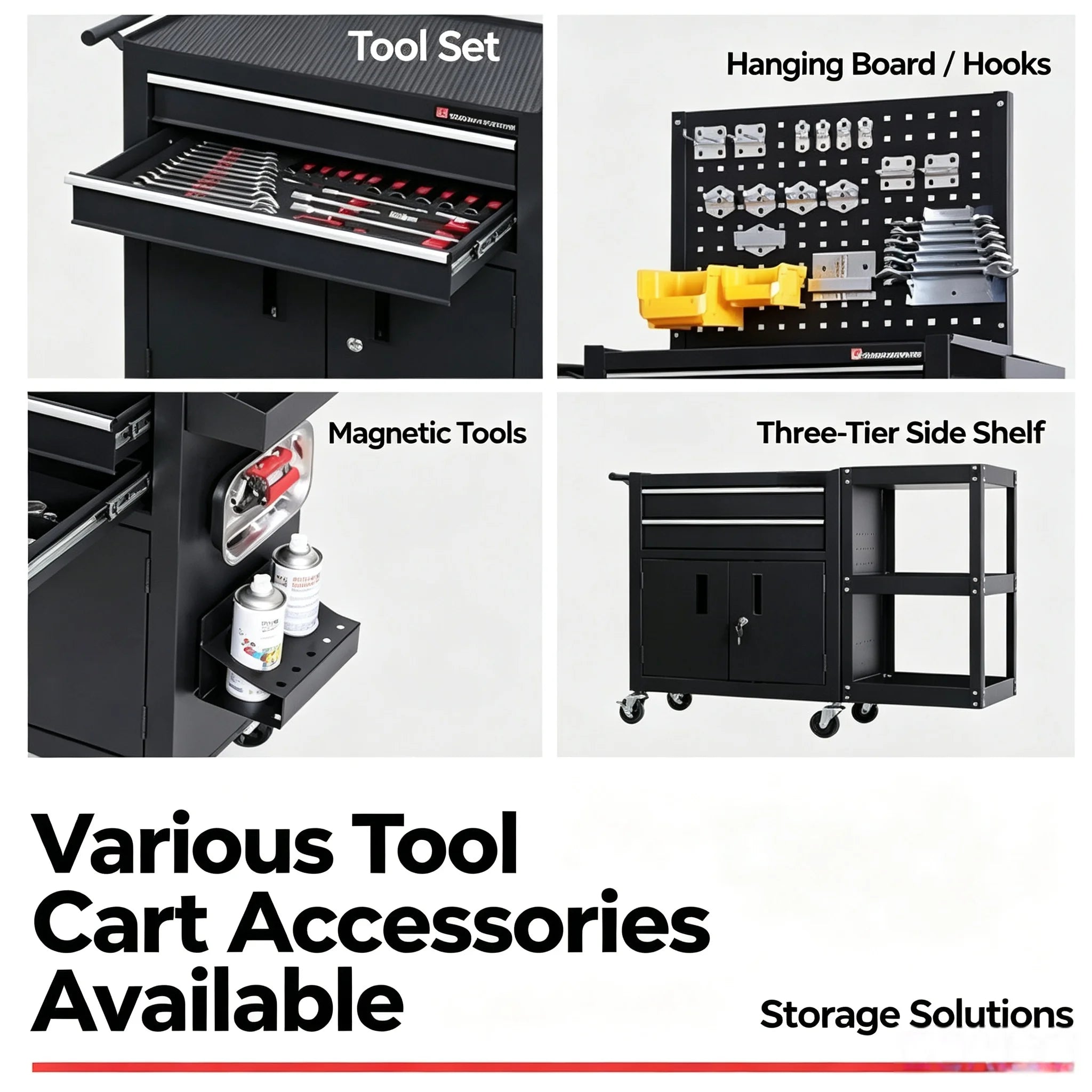Auto Repair Tool Trolley Mobile Metal Tool Cabinet Tattoo Workbench Rolling Storage Box For Workshop Use