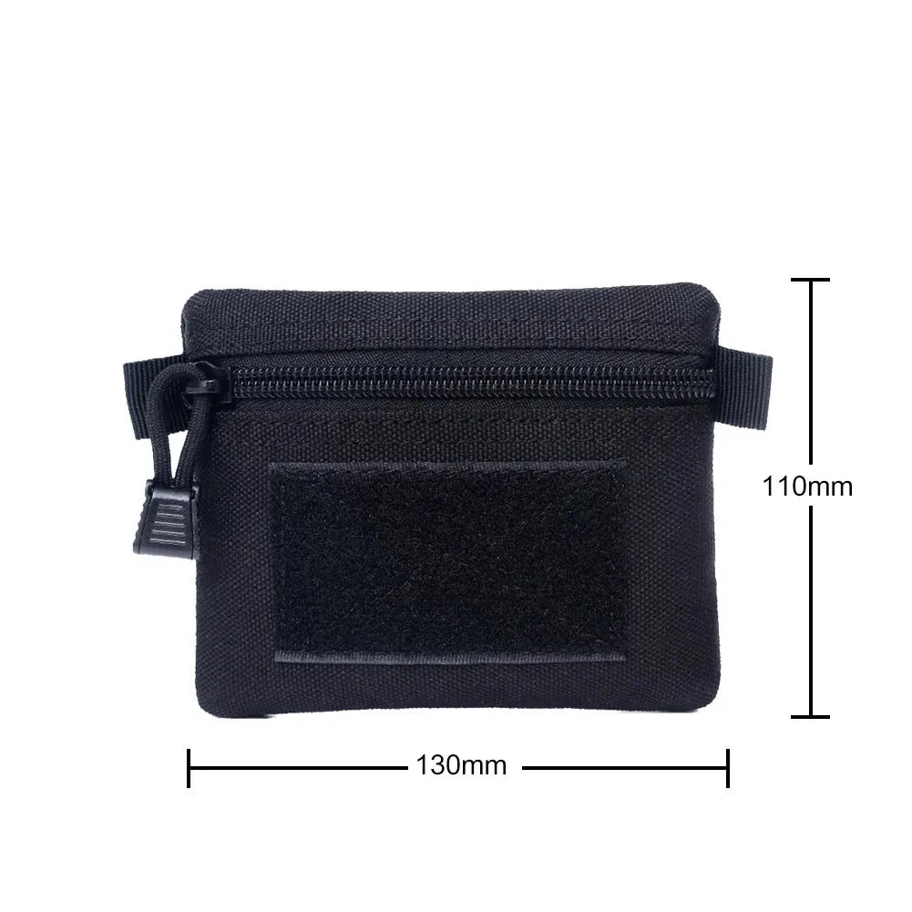 Waterproof Outdoor Camping EDC Molle Wallet Portable Travel Zipper Waist Pouch for Hiking Hunting - Portable Organizer