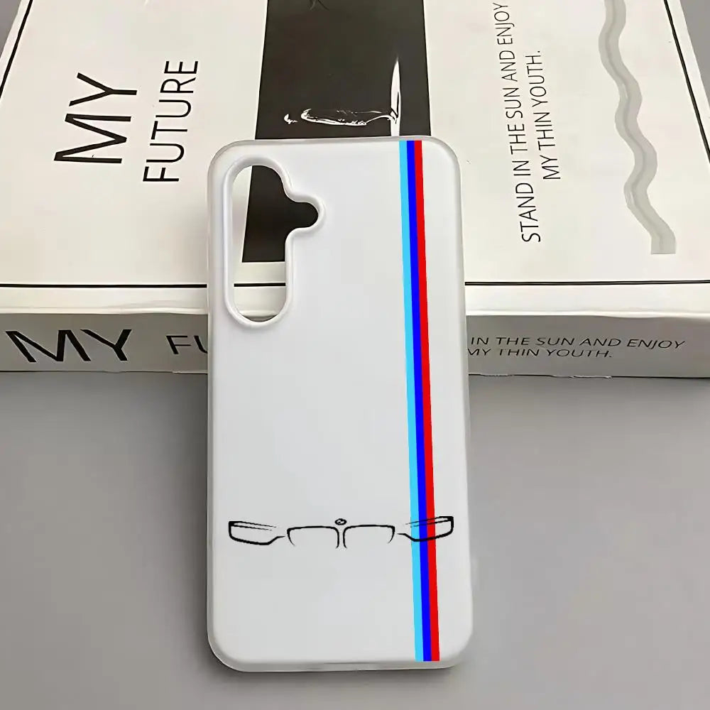 Phone Case for Samsung A56 A16 A36 A26 A55 A54 A15 A35 A25 B Transparent M Logo W 2-in-1 Jelly case