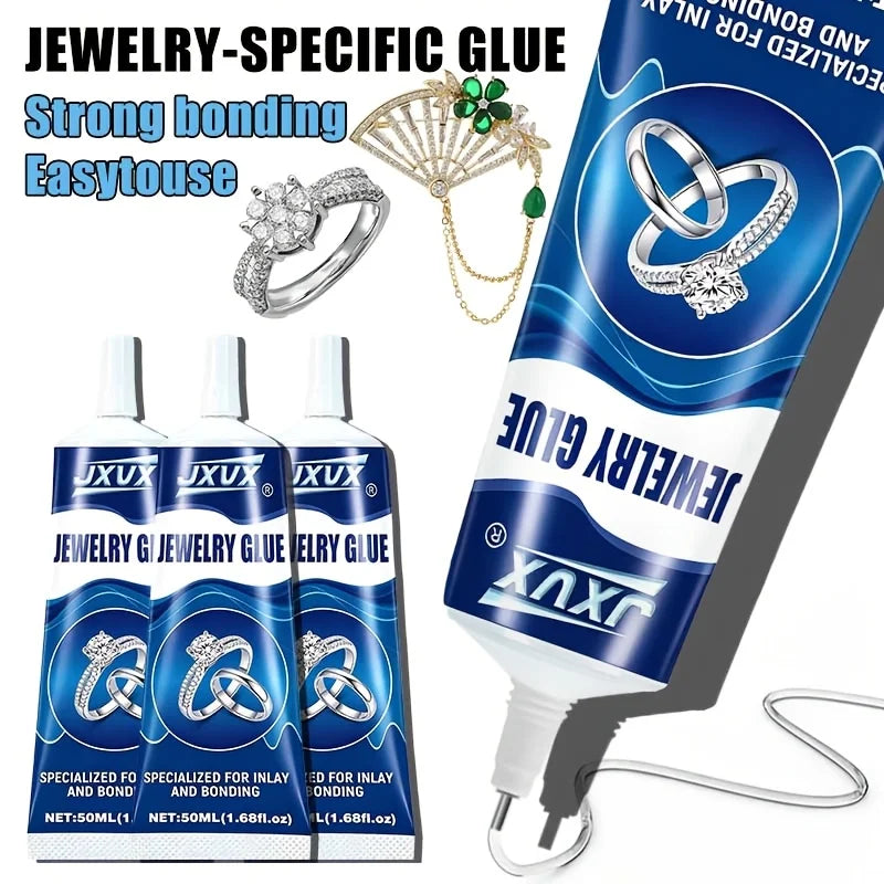 B7000 Jewelry Adhesive for Gemstones: 50 ml (1.68 fl oz) – Glue for Crafting Beaded, Rhinestone, and Diamond Accessories