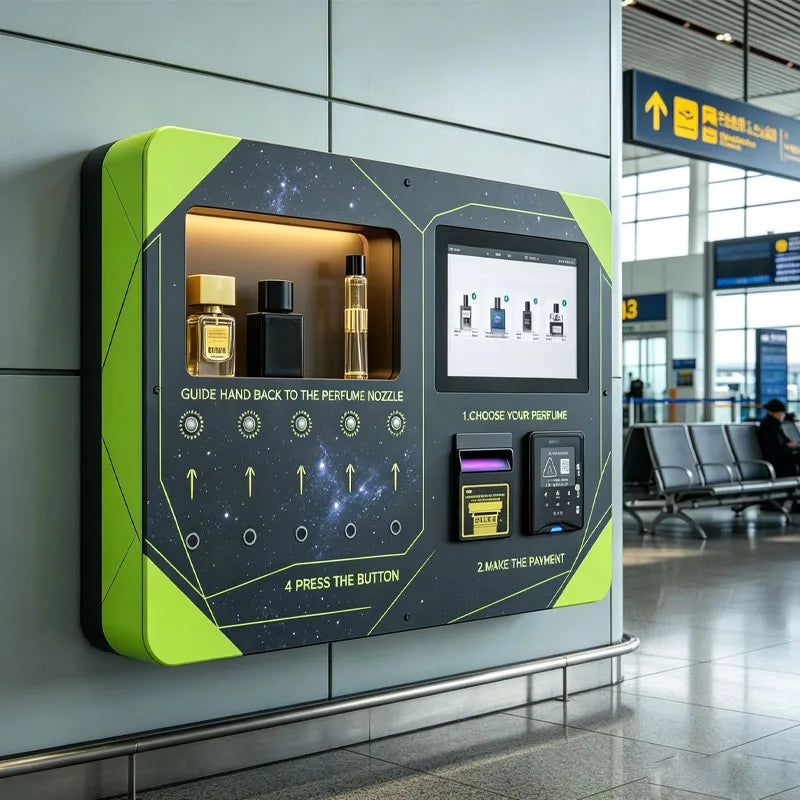 Automatic Fragrance Sampling Kiosk Perfume Dispenser Machine with Cashless Payment Wholesale Customized