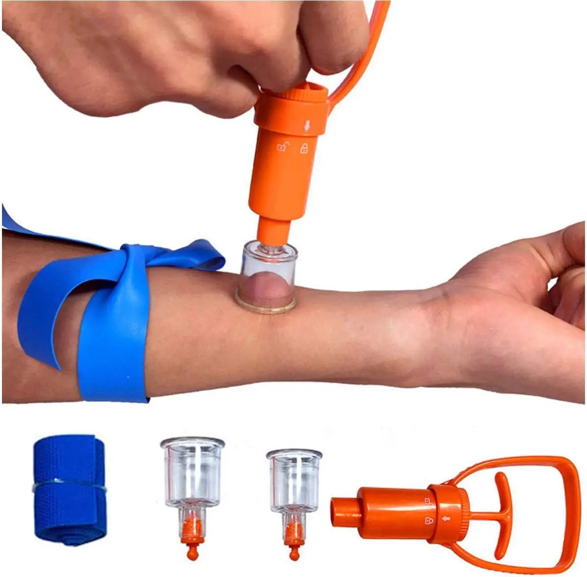 Snake Bite Kit, Bee Sting Kit, Venom Extractor Suction Pump, Bite and Sting First Aid for Hiking, Backpacking and Camping