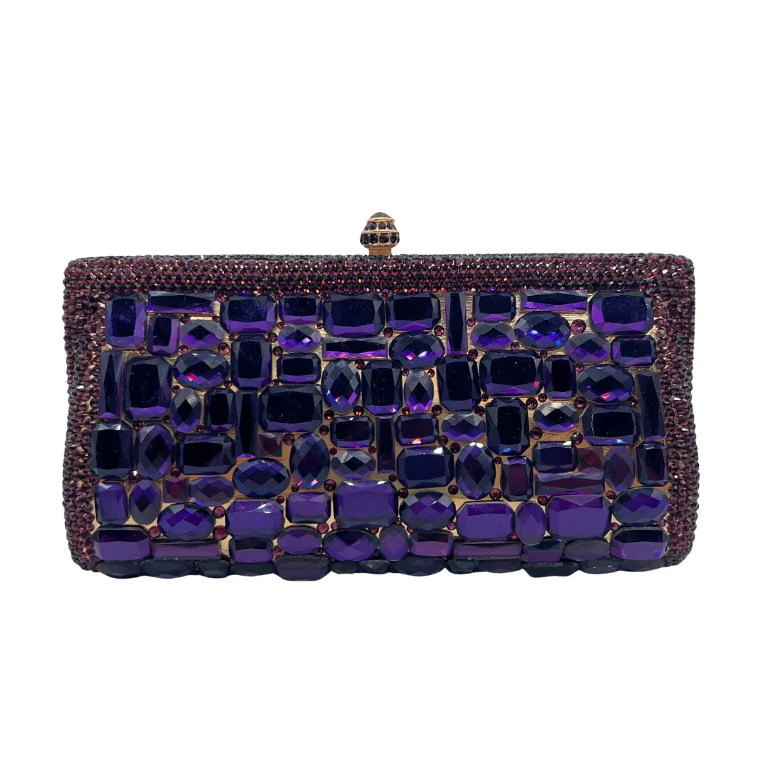 Stone clutch bag new flat bottom glass diamond clutch women's bag handmade diamond dinner bag