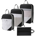 4pcs/set Portable Travel Packing Bag Thickened Waterproof Clothes Compression Storage Bag Shoes Clothes Travel Bags Packing Cube