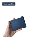 All Genuine Cow Leather Fashion Women Small Wallet For Ladies Zipper Card Purse Key Storage Bag High Quality Short Wallet Female