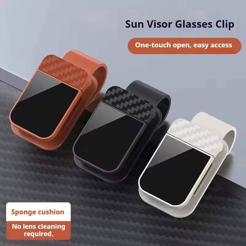 Car Interior Accessories Car Sunglasses Clip Sun Visor Glasses Holder Card Ticket Holder Stable Storage Clips Eyeglasses Hanger