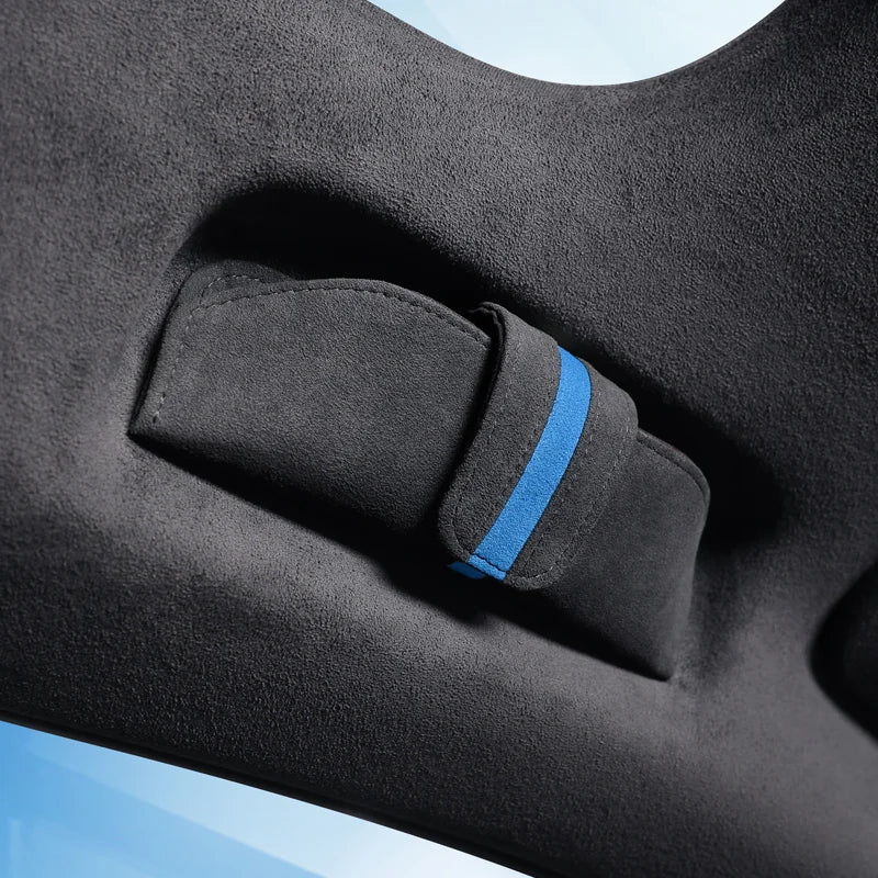 Alcantara Suede Magnetic attraction Car Glasses Case Storage Box Sunglasses Holder For ZEEKR 001