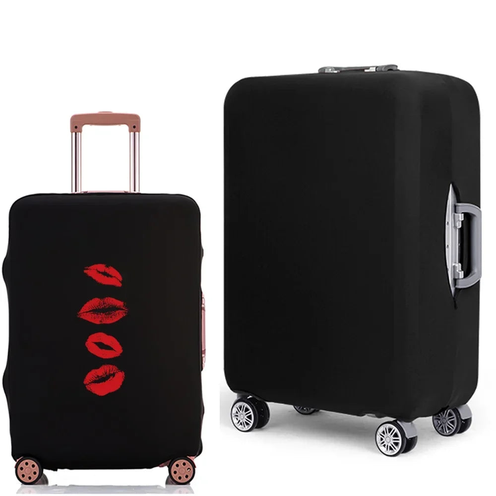 Luggage Protective Cover Thicken Elastic Luggage Dust Case Bag for 18-28 Inch Travel Suitcases Mouth Pattern Travel Accessories