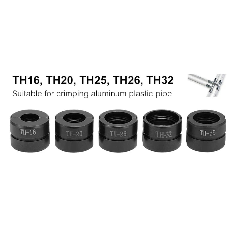 Kinds of Hydraulic Pipe Crimping Moulds TH, U Pipe Dies for Pex Fittings and V, M, VAU, VUS Pipe Dies for Copper Fittings