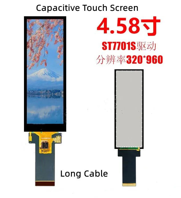maithoga IPS 4.58 inch 40PIN HD TFT LCD Capacitive Screen ST7701S IC 320*960 SPI+RGB Interface HDMI-compatible Interface Board