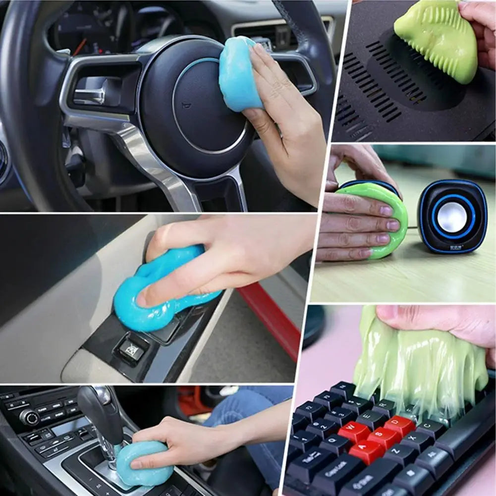 2026 Car Air Vent Dashboard Cleaning Gel Multiuse Reusable Dirt Cleaner Gel Keyboard Laptop Car Interior Dust Dirt Remover Gel