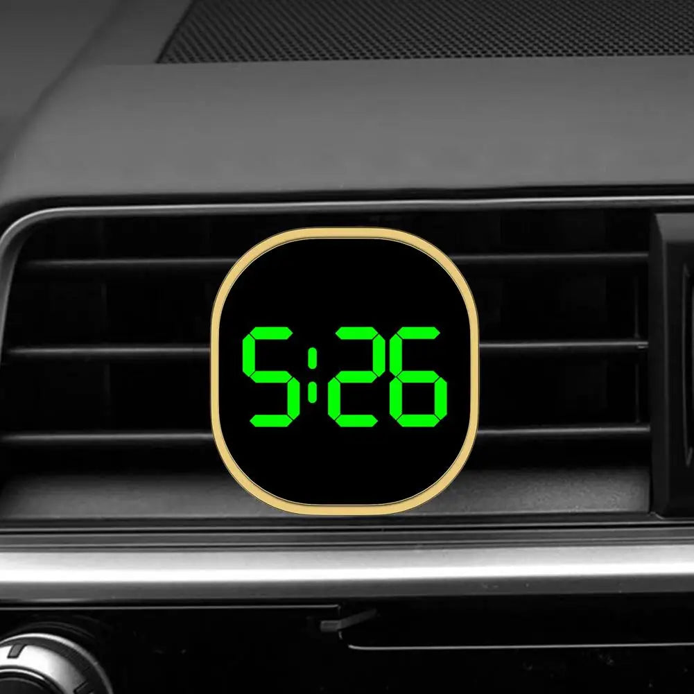 Led Car Clock Luminous Automobiles Internal Stick-on Accessories Mini Car Digital Auto Clocks Ornament P1a0