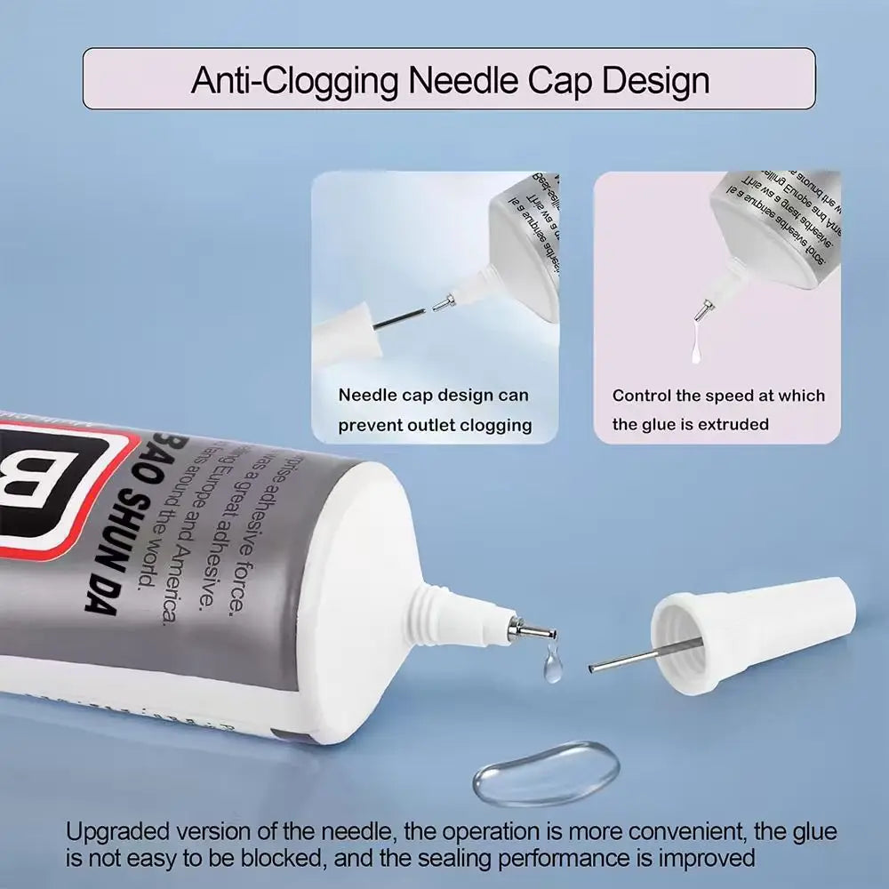 B-7000 Glue Edge Sealant Adhesive for Curved Screen Back Cover Special Waterproof Press-Screen Repair Edge Soft Glue General