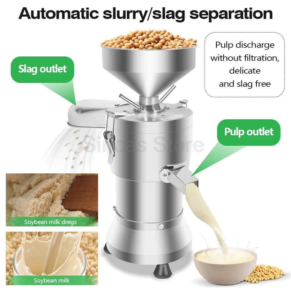 Tofu Processing Machinery Latest Version Soy Milk Pulp Residue Separation Machine Commercial Soybean Milk Maker Soybean Grinder