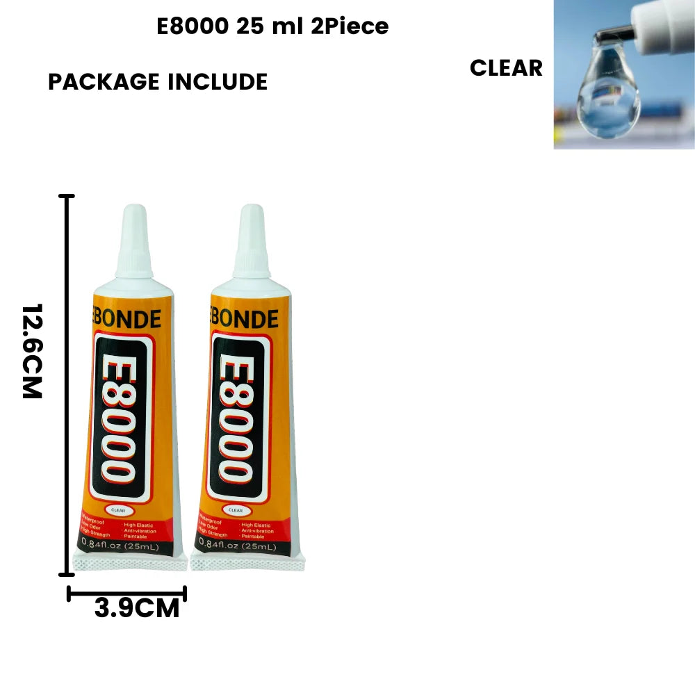 15/50/110mL E8000 Multi-Purpose Liquid Glue Super Strong Adhesive for Jewelry Crafts Rhinestones DIY E-8000 Phone Screen Glass