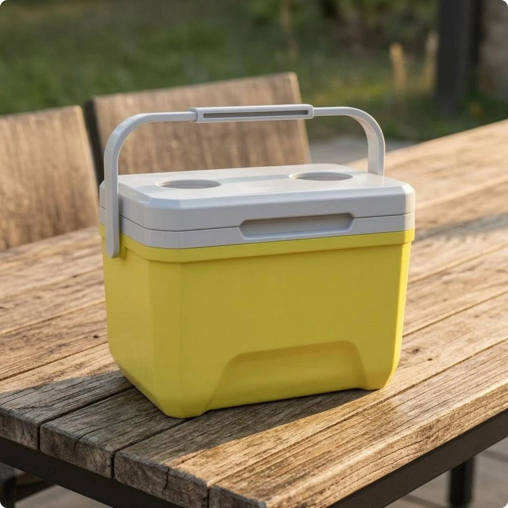 Insulated Cooler Box Rigid Portable Cooler Box Insulated Ice Chest Two-Tone Outdoor Gear Food Grade for Camping