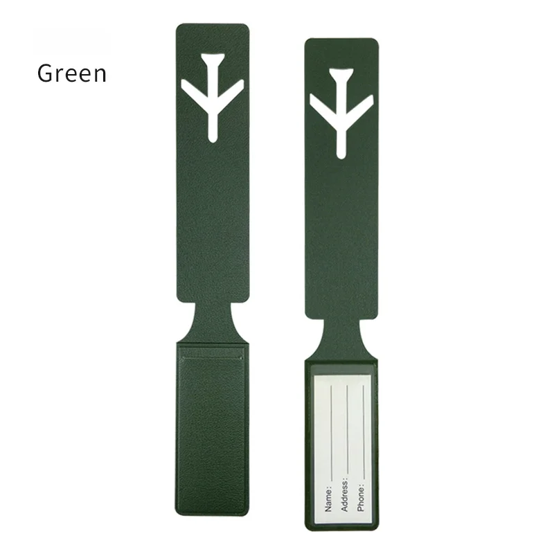 Fashion Cute PU Luggage Tags for Women & Men – Suitcase/Bag Tags with Name/ID/Address Label | Travel Accessories