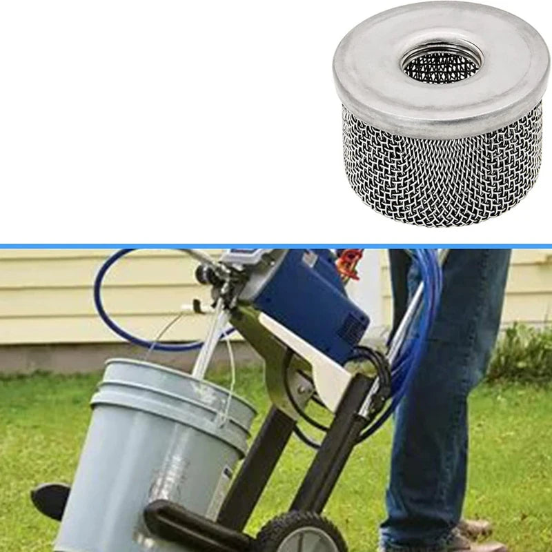 4Pcs 181073 or 181-073 Pump Inlet Strainer,Screen Filter 1/2In NPT Thread Stainless Steel with for Airless Paint Sprayer-A23R