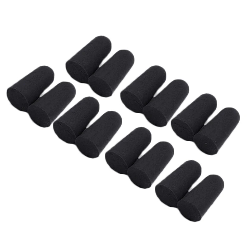 10Pairs=20Pcs Soft Orange Foam Ear Plugs Tapered Travel Sleep Noise Prevention Earplugs Noise Reduction For Travel Sleeping