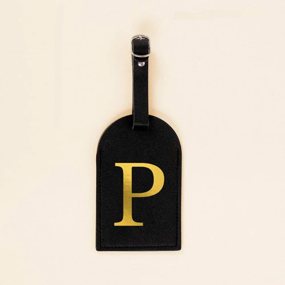 Initial Luggage Tags Handbag key Holders Travel Bag Key Wallets Label Tag Suitcase Identify Labels with Privacy Cover