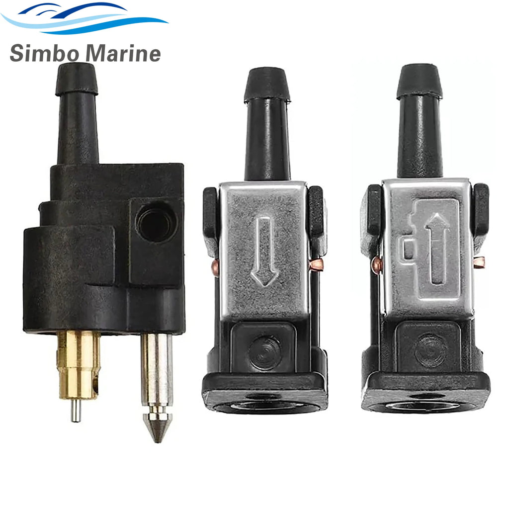 6mm Fuel Line Connector Pipe Joint for Yamaha Boat Outboard Engine Fuel Tank Hose Pipe Replaces 6Y1-24305-06 6G1-24304-02