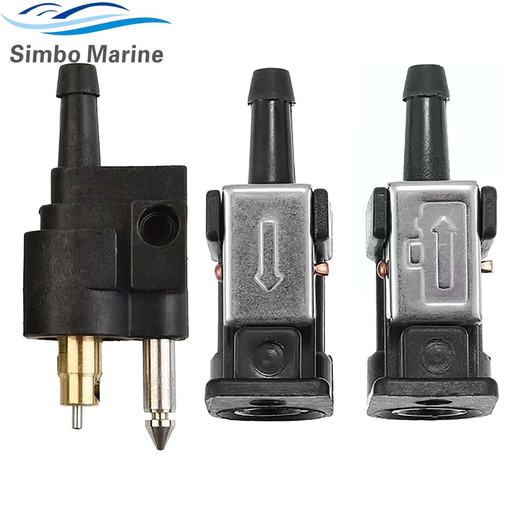 6mm Fuel Line Connector Pipe Joint for Yamaha Boat Outboard Engine Fuel Tank Hose Pipe Replaces 6Y1-24305-06 6G1-24304-02