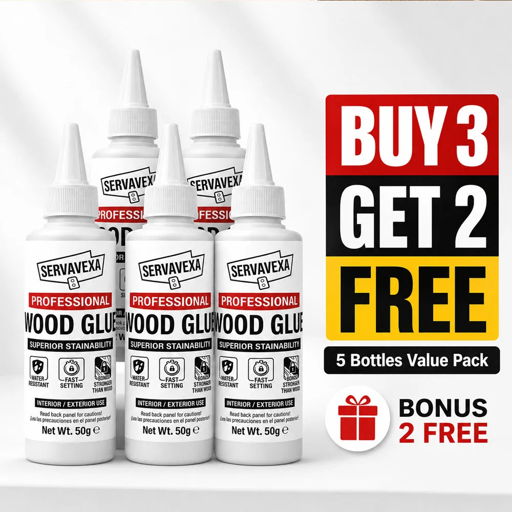 Professional Woodworking Adhesive Fast Drying Strong Bond Water Resistant Liquid Glue Interior Exterior Home Repair 50g
