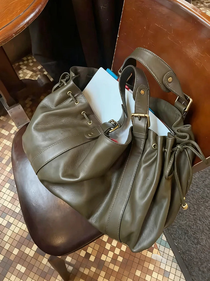 2025 Women's Crossbody Simple Handbag Commuter Shoulder Boston Bag Stylish Versatile Work Bag Soft Polyester Interior