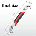 Multifunctional Universal Wrench Ratchet Spanner Practical Hand Repair Tools with Flexible Opening for Car Bicycle and Pipeline