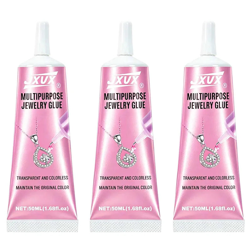B7000 Jewelry Glue Clear for Rhinestone 50ml/1.68fl.oz Craft Adhesive Glue with Precision Tip B-7000 Multi Function Fabric Glue for Metal Stone Nail Art Jewelry