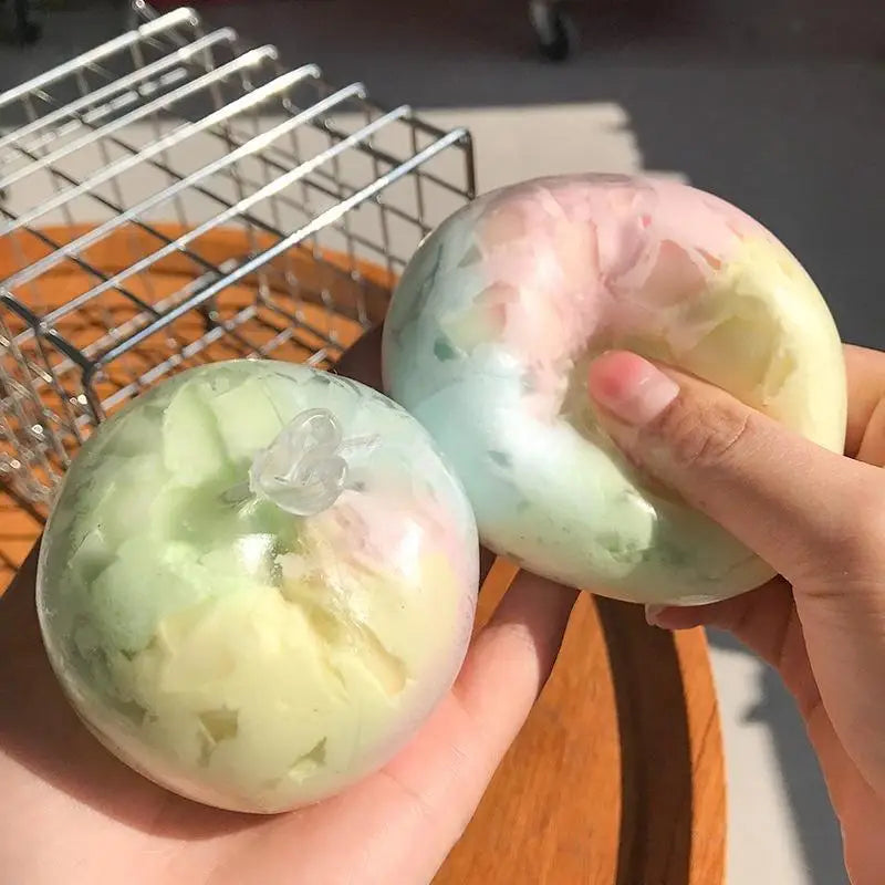 1Pcs Slow Rebound Wax Skin Stress Ball Quiet Sensory Fidget Toy Stress Relief Squeeze Toy For Kids Adults Daily Relax