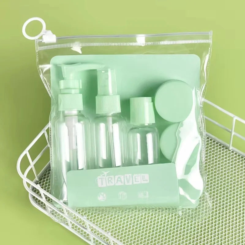 6 Pack Travel Bottle Set for Toiletries, Travel Containers for Toiletries with Clear Zipper Toiletry Bag, Leak Proof Refillable