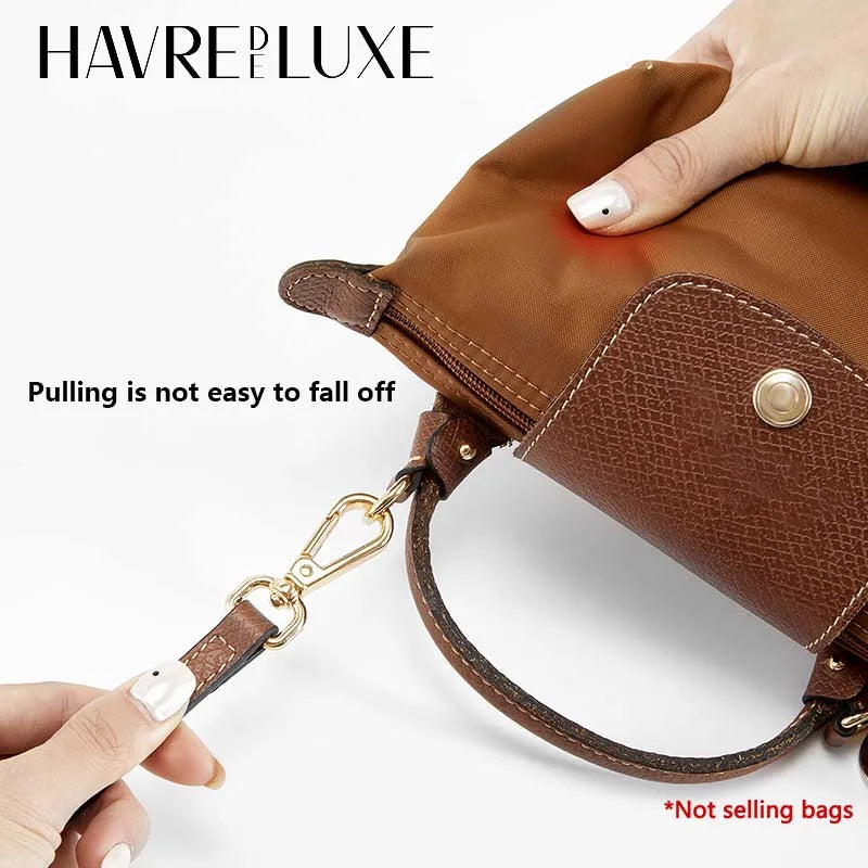 Shoulder Strap Leather Crossbody Bag Strap for Longchamp mini No Punching Modification Firm And NonDeformable Bag Strap Fastener