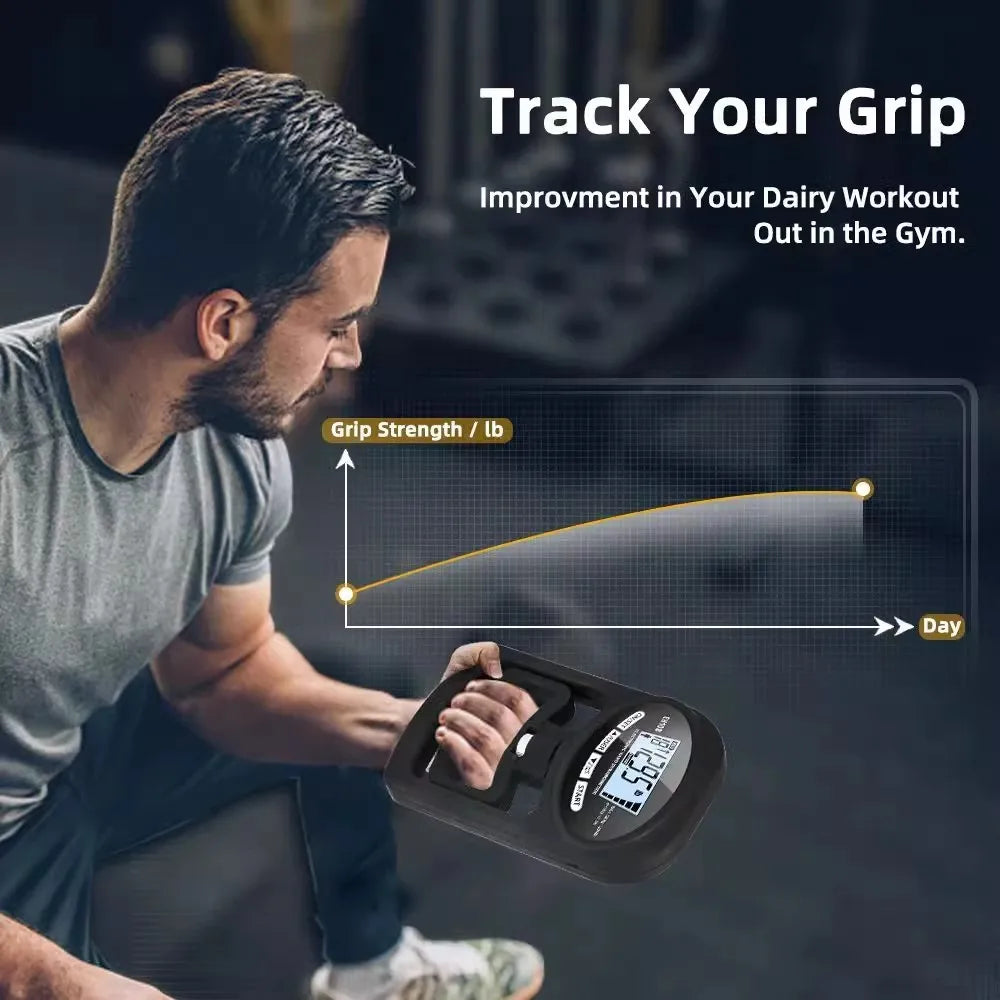 Electronic Hand Grip Strength Dynamometer, Fitness Hand Force Tester for Student Sports Measurement