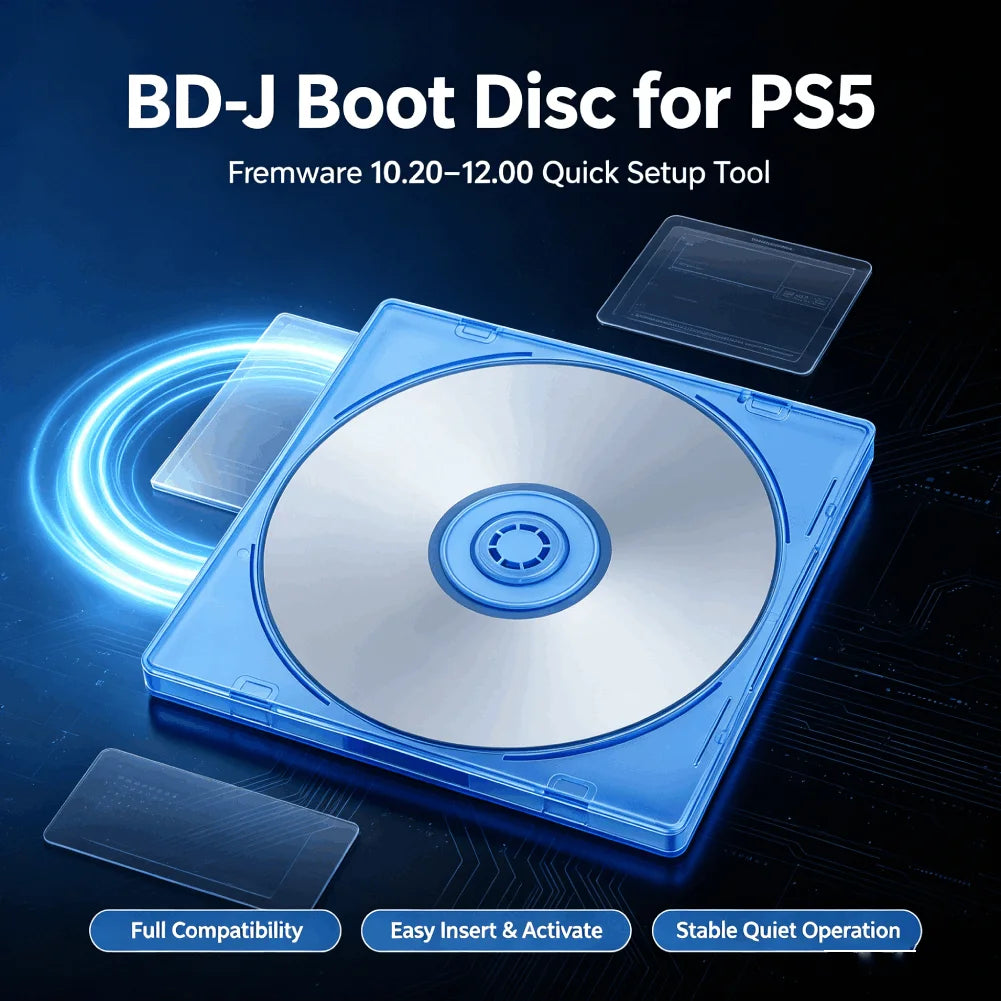 BD-J Autoloader V1.2.3 Boot Disc For PS5 Firmware 10.20-12.00 Easy Setup Stable Operation No PC USB Internet Required Boot Disk