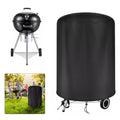 Round Grill Cover Outdoor Dustproof Kettle BBQ Cover For Raweao Kettle BBQ Cover For Weber 57Cm Waterproof Barbecue Cover