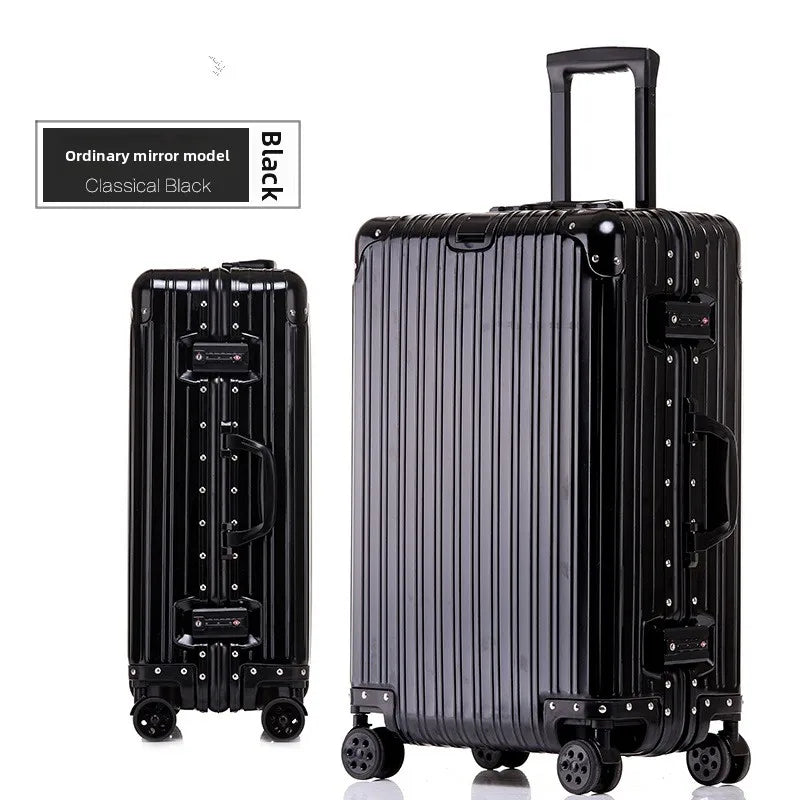 KLQDZMS High Quality All Aluminum Magnesium Alloy Luggage Large Capacity Travel Suitcase 20 Inch Boarding Business Luggage Bag
