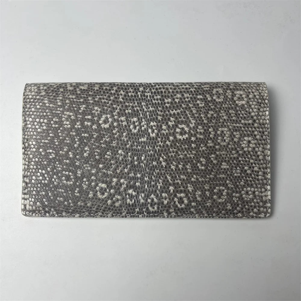 2026 Luxury Designer Women's Genuine Lizard Leather Handbag Authentic Lizard Leather Women's Wallet Fashion Card Bag