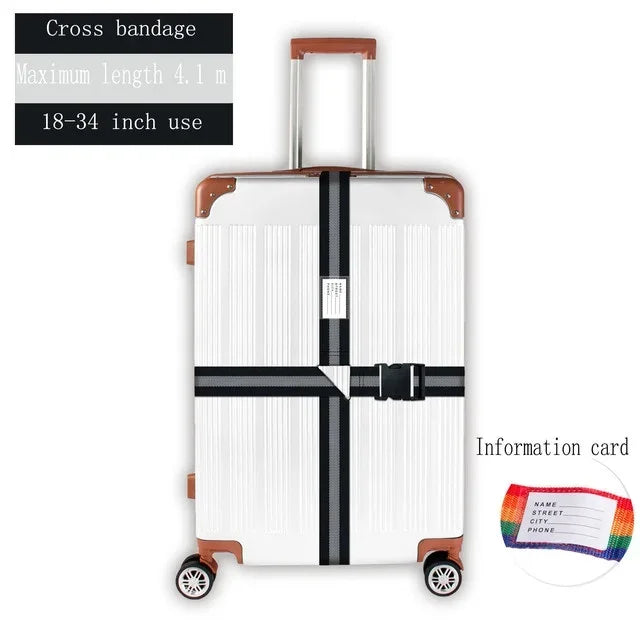 Convenient Adjustable Luggage Straps Portable Bungees Easy Travel Necessary Reusable Belt protect Suitcase Accessories Items