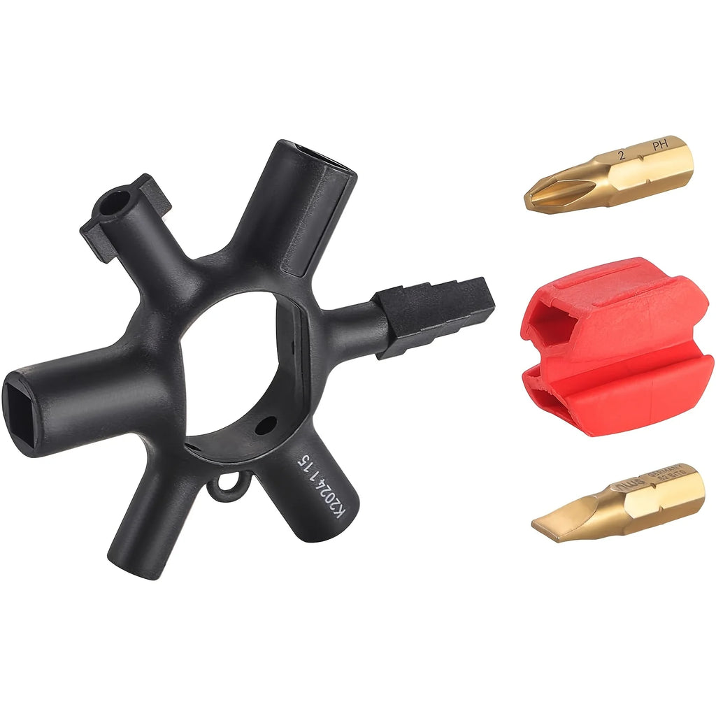 9 in 1 Distribution Cabinet Key Wrench High Torque Universal Electrical Key Wrench Electrical Specialized Power Utility Wrench