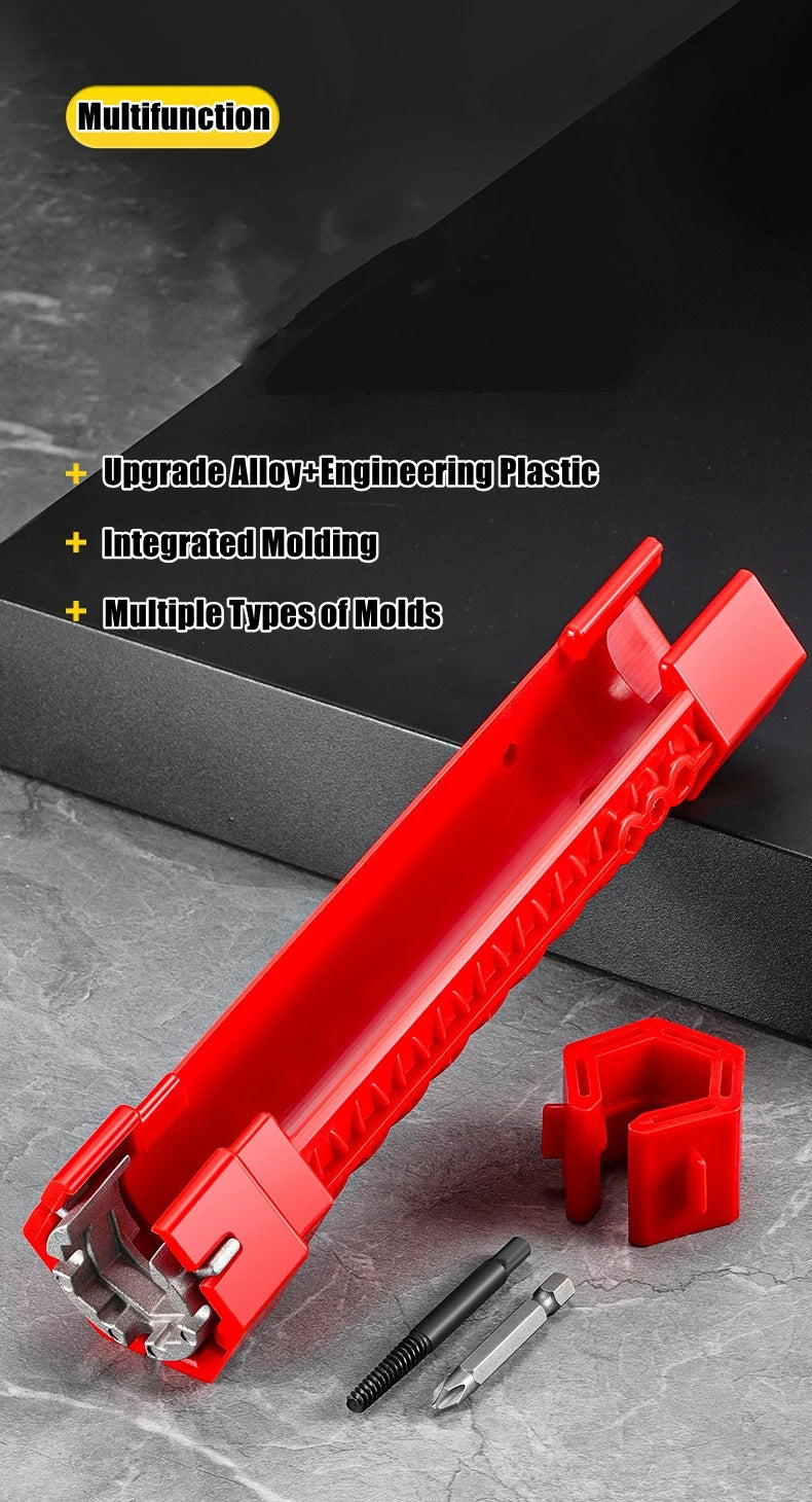 Sink Faucet Wrench Plumbing Repair Tool Handle Double Head Wrench Spanner Tool Installer Ratchet Wrench Set for Bathroom