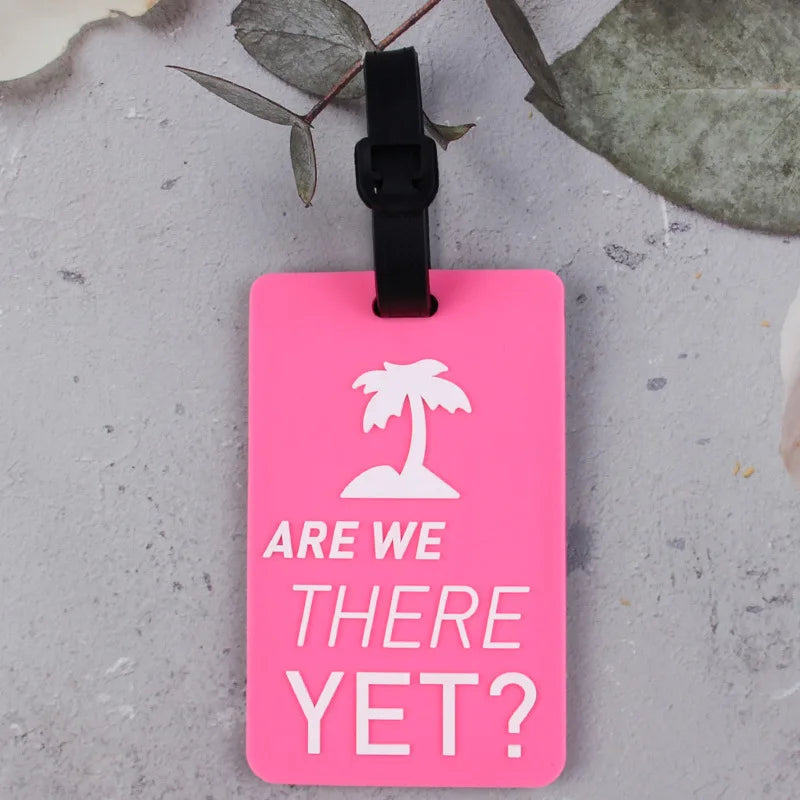 1pc Cartoon Animal PVC Luggage Tag Women Men Holiday Travel Accessories Suitcase Tags Name ID Address Lable Travel Luggage Tags
