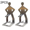 Stainless Steel BBQ Muscle Man Sausage Holder – Fun Sausage Grill, Reusable Hot Dog Grill, Perfect for Outdoor Camping Supplies