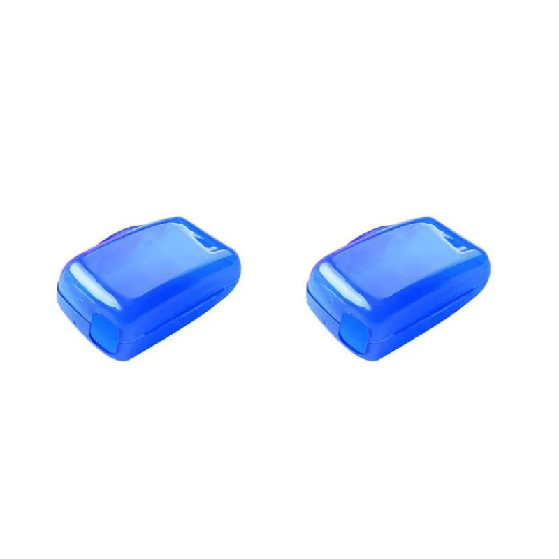 1/2pcs Travel Toothbrush Head Covers Toothbrush Protector Cap Brush Pod Case Protective Portable Plastic Clip For Household