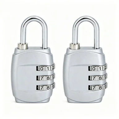 Mini Zinc Alloy 3-Digit Combination Padlock in Multi Colors, Security Password Lock for Luggage Suitcase Backpack Drawer Cabinet