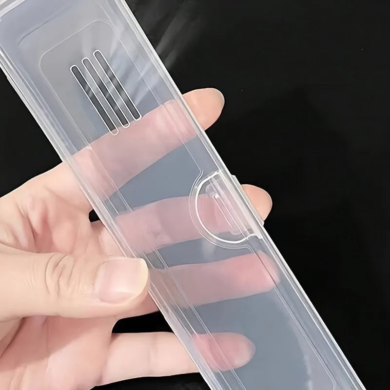 Fragrance-Free Travel Toothbrush Case, Portable  Electric Toothbrush And Toothpaste Container, Breathable Toothbrush Box 21x3cm