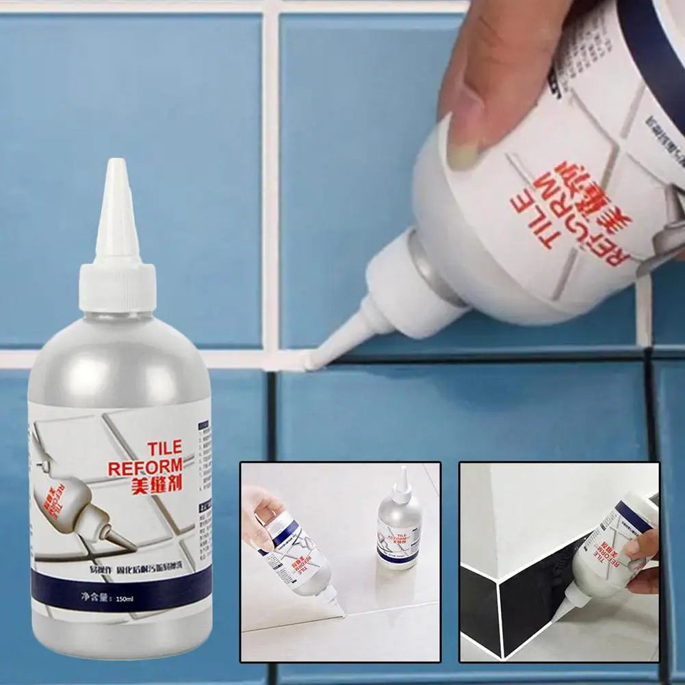 280ml Tile Gap Repair Agent Strong Waterproof Ceramic Tile Grout Crack Filling Glue Bathtub Fixing Mending Adhesive Home Bathroo