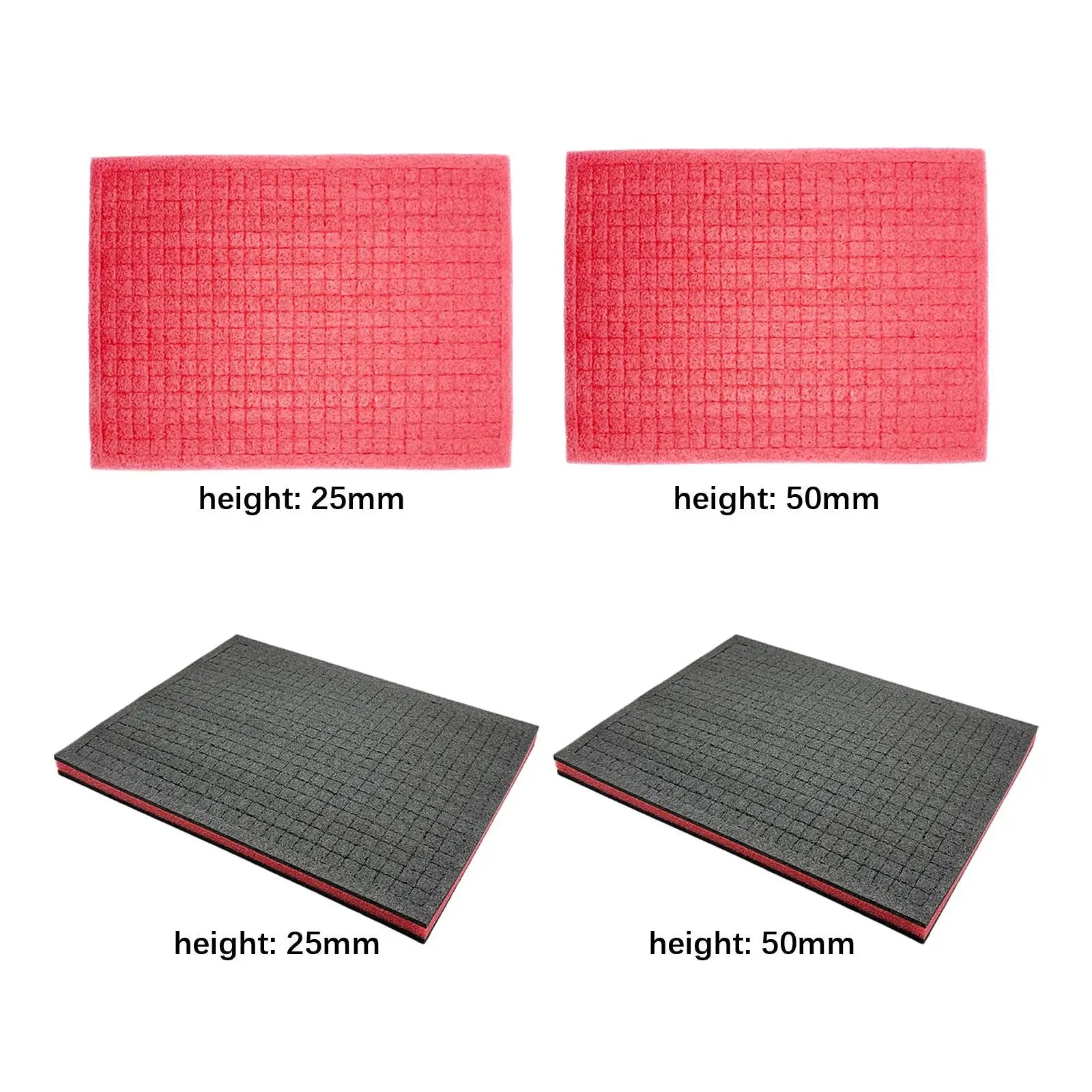 Tool Box Foam Universal 15.75x11.81inch Shadow Insert Cushion Liner Sheet for Jewelry Drawer Transporting Game Boxes Crafts